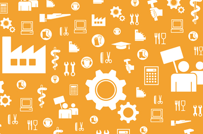 ABC der Arbeit – Veranstaltungslogo und Werbemittel