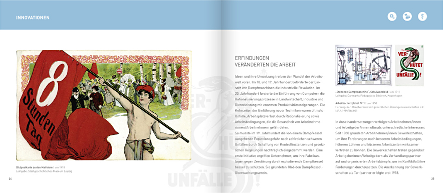 Museum der Arbeit – Kataloggestaltung – Einleitung „Innovationen“