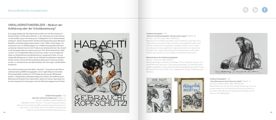 Museum der Arbeit – Kataloggestaltung – Unfallverhütung