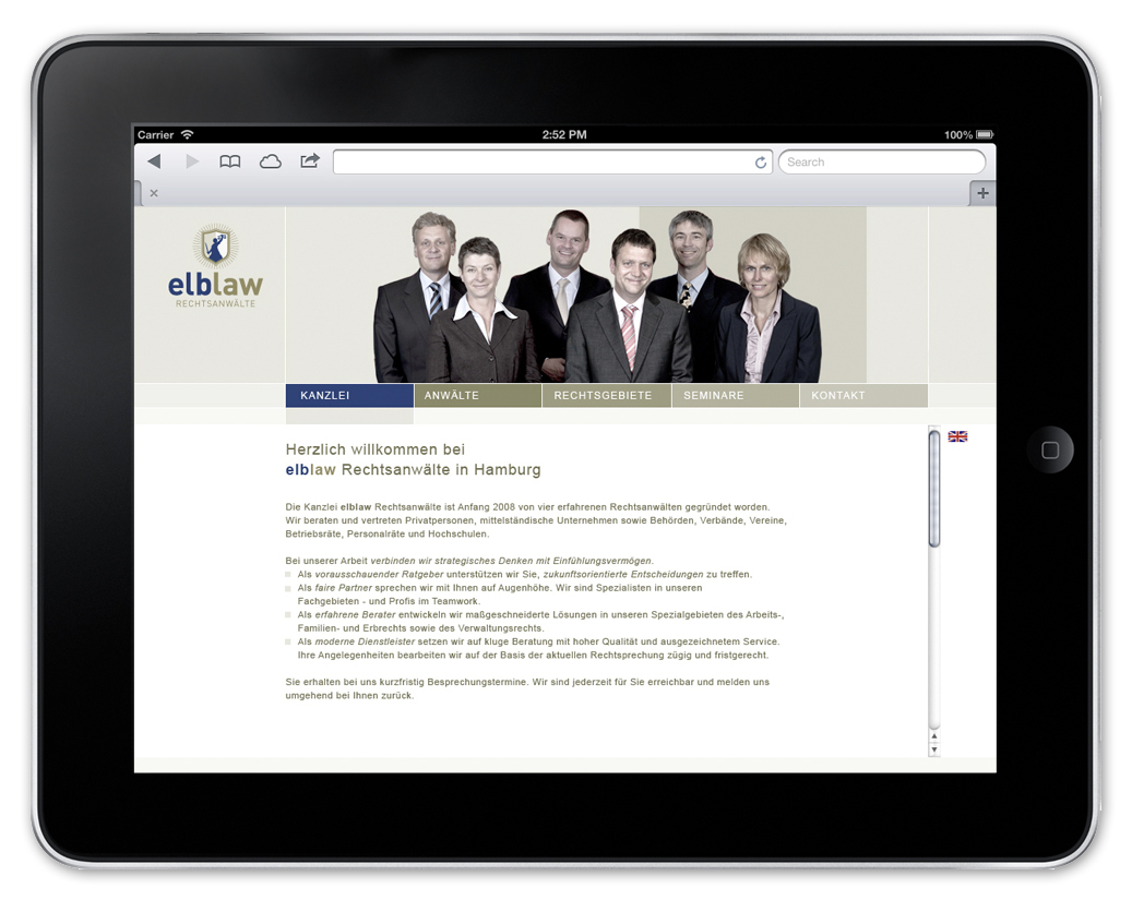 elblaw Rechtsanwälte – Logo und Corporate Design