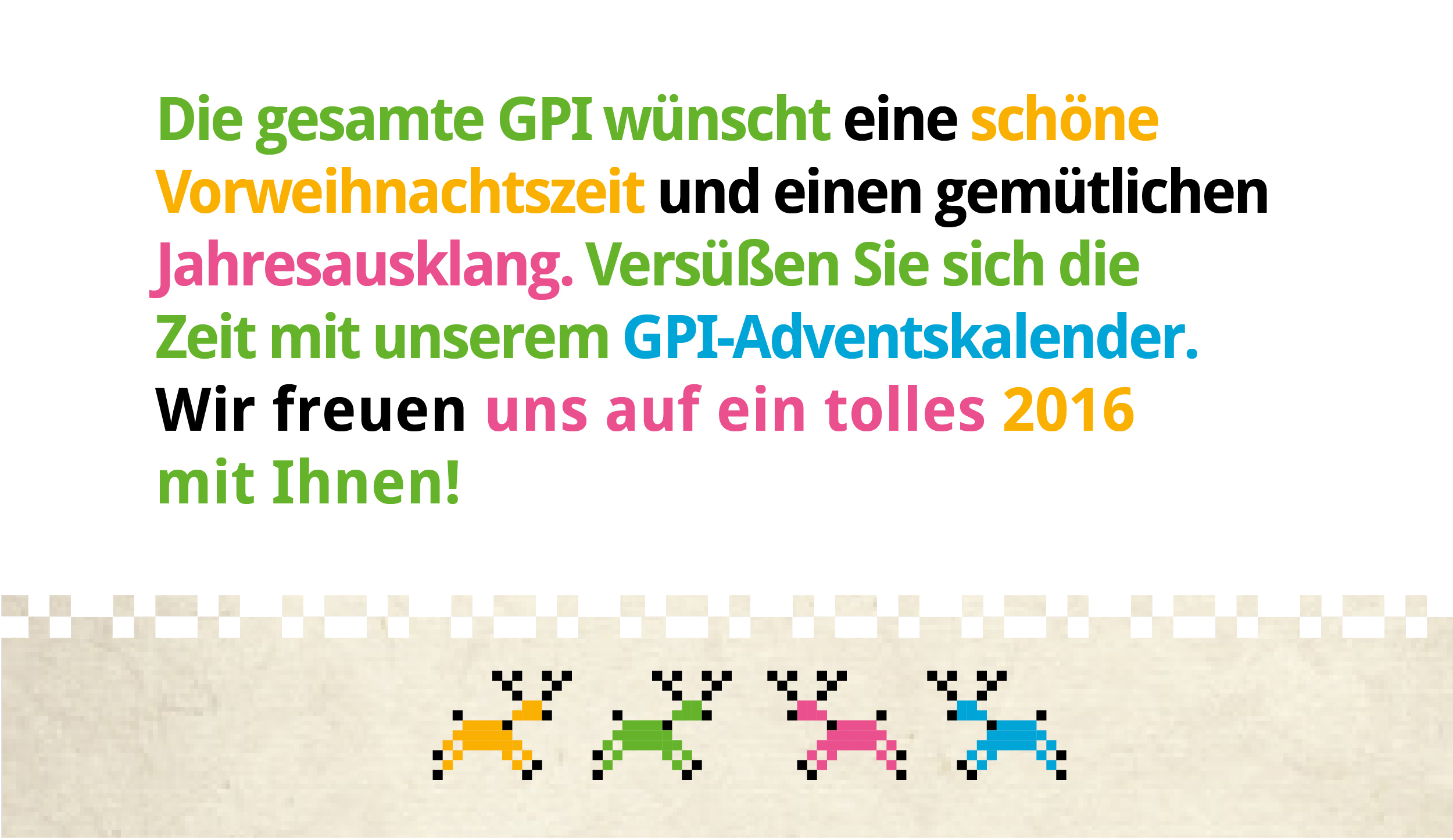 GPI – Weinhachts-Newsletter