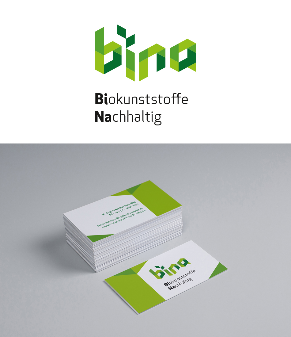 BiNa Biokunststoffe Nachhaltig – Logoentwicklung, Corporate Design