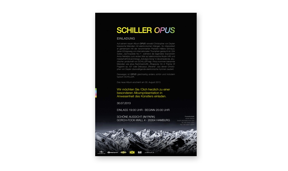 Schiller Opus – CD, DVD, Booklet im Schuber, Vinyl